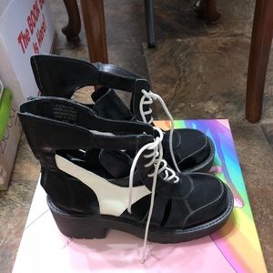 Jeffrey Campbell, chunky heel, booties